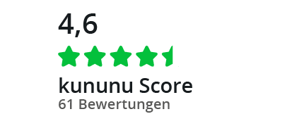 kununu Score - 4,6 von 5 bei 59 Bewertungen